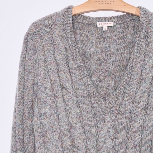 New without tag $251 DEMYLEE “CICELY” oatmeal color sweater, S - Picture 2 of 5